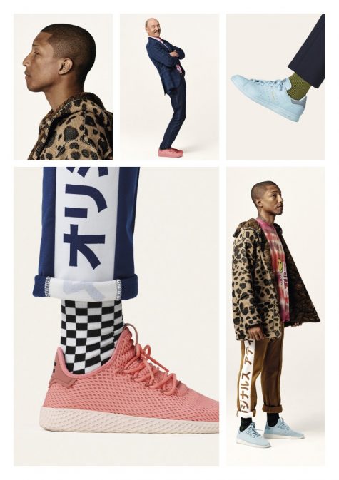 giay the thao pharrell williams adidas tennis hu elle man 2 475x673 - 9 mẫu giày thể thao collab tuyệt nhất của Pharrell Williams