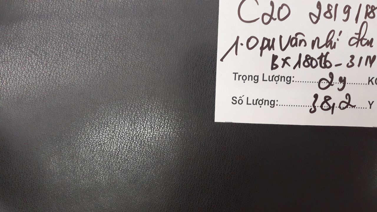 1.0 pu vân nhí đen bx18016 31n - 1.0 PU vân nhí đen Bx18016-31N
