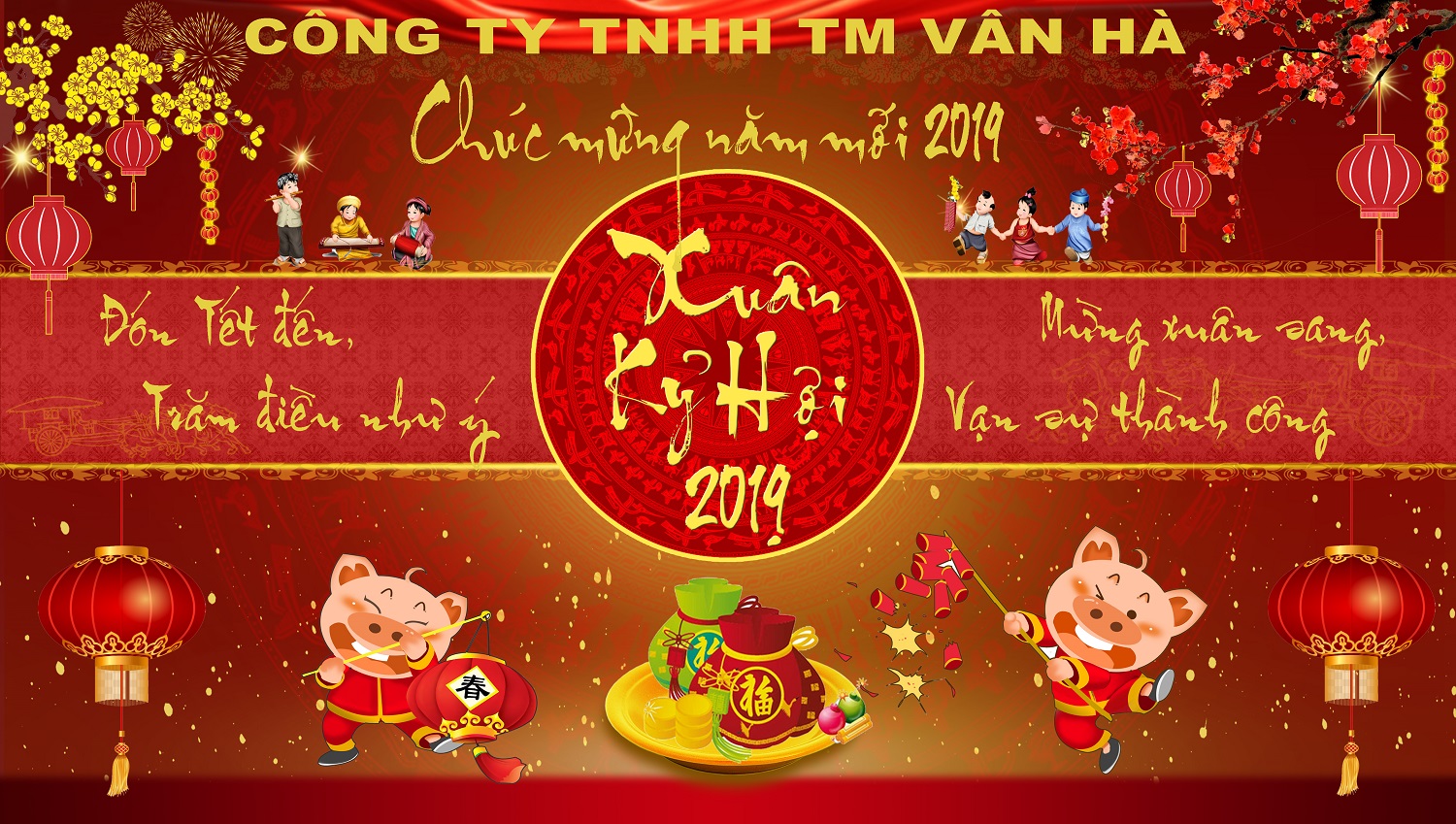 banner chuc tet đầu năm - Công ty TNHH TM Vân Hà: Chúc mừng quý khách hàng và đối tác đầu năm mới Kỷ Hợi 2019