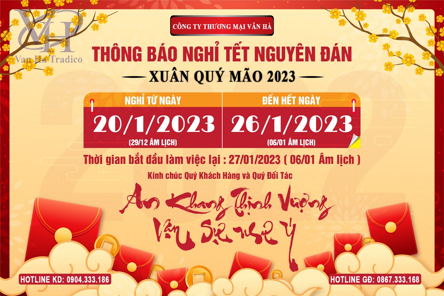 banner tet am lich 2023 new - Lịch nghỉ Tết Quý Mão 2023
